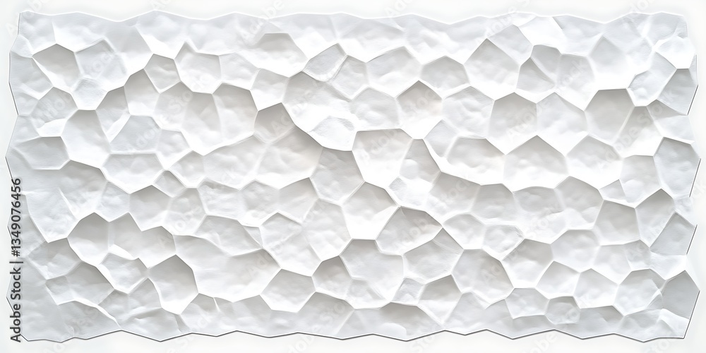 Aufkleber abstract white textured surface with irregular polygonal pattern
