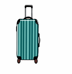 travel, journey, suitcase, vacation, trip, holiday, background, voyage, case, illustration, handle, wheel, business, set, vector, bag, isolated, icon, baggage, flight, tourist, tourism,