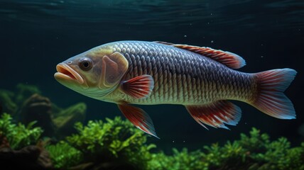 Naklejka premium Colorful fish in aquarium