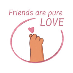 Celebrating friendship day with a heartfelt message of love and companionship