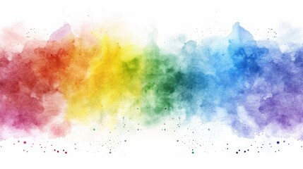 Rainbow Watercolor Abstract Background