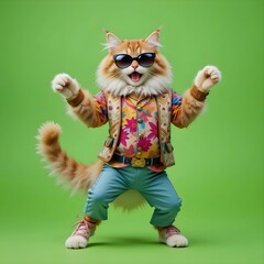 "Groovy Cat: The Ultimate Dance Vibe"

