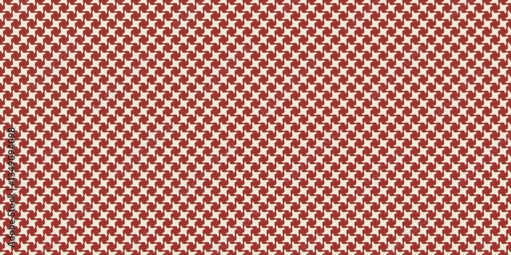 Poster elegant red and cream houndstooth pattern. perfect for textile design, website backgrounds, or addin