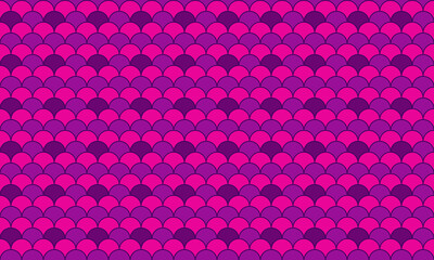 Vibrant pink and purple overlapping scales pattern.  Perfect for backgrounds, textiles, website design, or any project needing a playful, geometric, and eyecatching design.