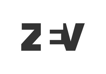 ZEV logo design. Initial letter Z E V bold font style for tech startups, consulting, corporate branding. Creative company name, headlines typography identity, trendy logotype.