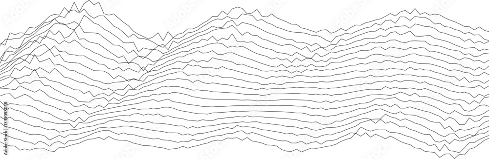 Poster abstract waves design for minimalist backgrounds and modern art concepts.