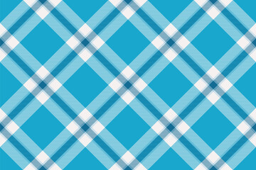 Vibrant blue and white diagonal plaid pattern.  Perfect for textile designs, website backgrounds, or crafting projects. This cheerful, geometric design evokes feelings of freshness and energy.