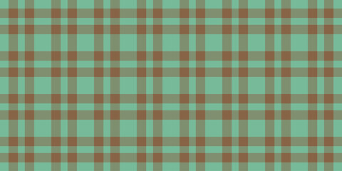 Seamless teal and brown plaid pattern. Perfect for textile design, website backgrounds, or crafting projects.  This classic check evokes feelings of comfort and tradition.