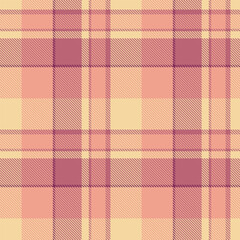 Soft pastel plaid pattern in peach, beige, and mauve.  Ideal for textile design, apparel, packaging, and website backgrounds.  Evokes feelings of warmth, comfort, and gentle femininity.