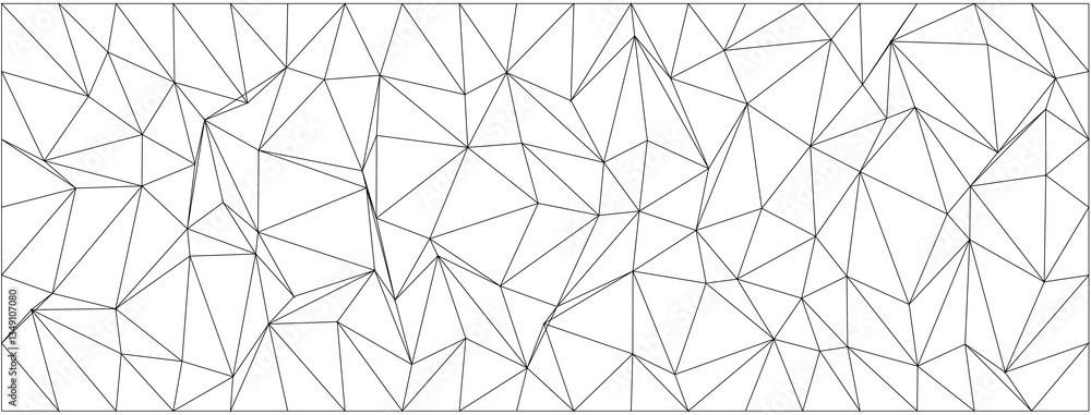 Poster Abstract geometric pattern with intersecting lines and triangular shapes for modern design.