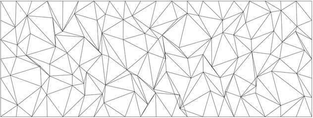 Geometric chaos pattern with irregular triangular shapes for modern design backgrounds.