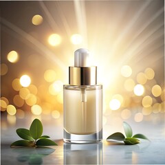 bottle of skin care product