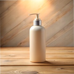 Bottle of hair care product