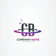 Modern Letter CB BC Planet space logo design With Creative Vector Elements
