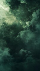 Obraz premium Ethereal mist swirls in dark skies abstract visuals atmospheric depth enigmatic vibes artistic viewpoint