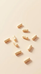 Magnesium Glycinate dietary supplement capsules on a light background.