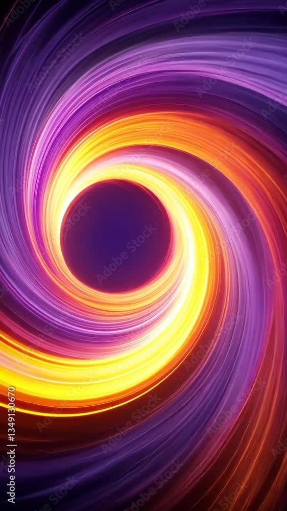 Poster vibrant swirling patterns create a mesmerizing vortex of colors in a digital artwork