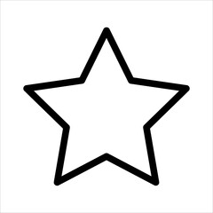 stars line icon vector illustration isolated on white background