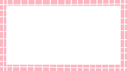 Colorful Photo Frame with Grid Pattern