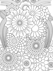 PrintFlowers Coloring Pages For Adules