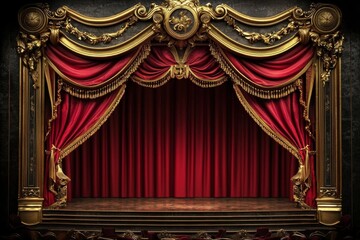 Fototapeta premium Rich colors and textures enhance the theatrical experience.
