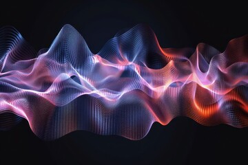Fototapeta premium Abstract colorful flowing wave pattern