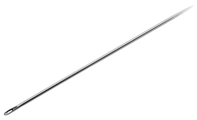 Sewing needle isolated on a transparent background. PNG.