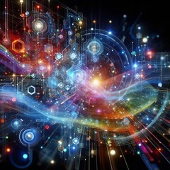 Fototapeta premium Advancing AI and IoT Integration: Revolutionizing Smart Technologies for Future Innovation