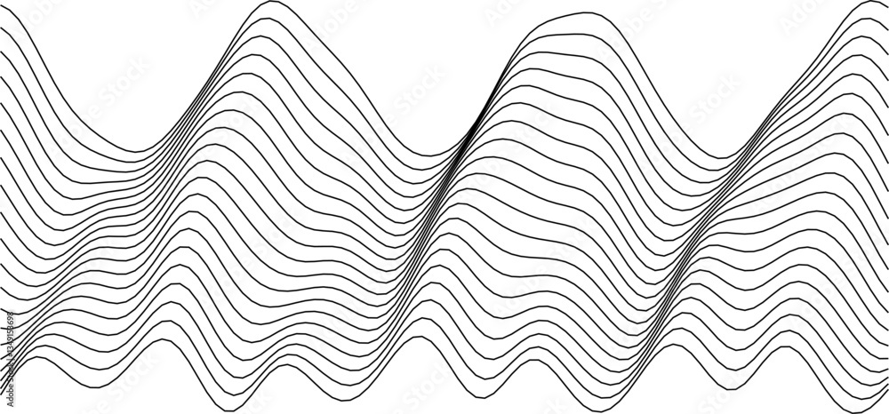 Aufkleber abstract wave pattern design for modern backgrounds and creative projects.