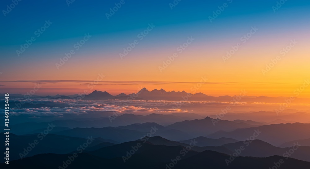 Poster the sky is a beautiful shade of blue with a few clouds scattered throughout