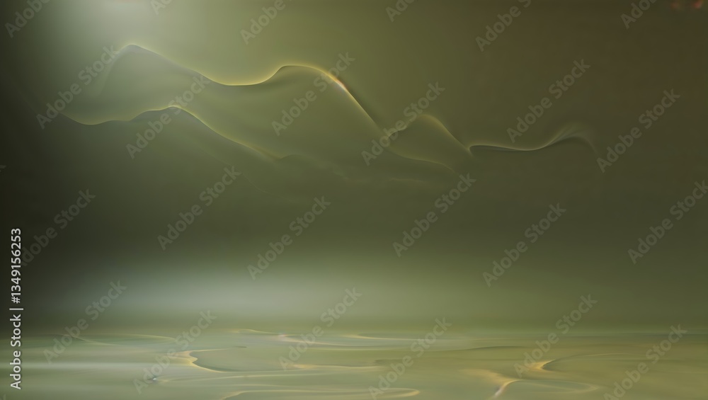 Poster atmospheric landscape with subtle textures and soft light highlighting natural forms and shadows