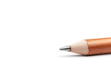 Pencil Point Closeup on White Background for Writing or Drawing Projects
