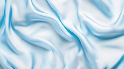 Abstract Blue Silk Fabric Background