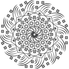 Black and White Geometric Art