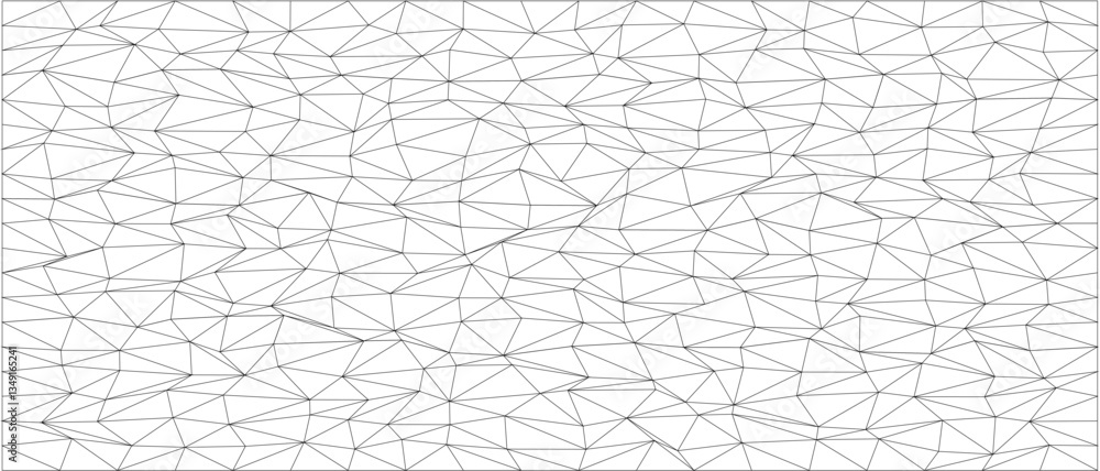 Poster abstract geometric pattern with chaos and complexity in black and white for creative designs.
