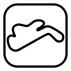 philip island line icon vector illustration isolated on white background