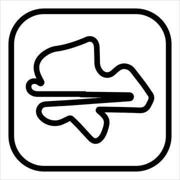 sepang line icon vector illustration isolated on white background