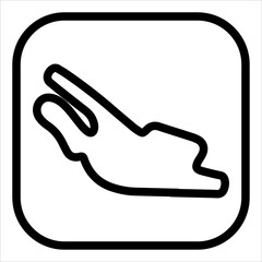 le mans line icon vector illustration isolated on white background