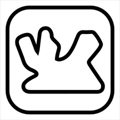 Obraz premium losail line icon vector illustration isolated on white background