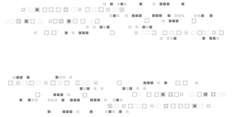 Pixel technological background. Abstract white background. Squares. Vector illustration.