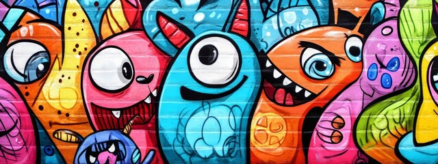 Obraz premium Graffiti Glow, Doodle Mix.