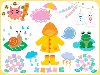 天気■可愛いお天気素材セット