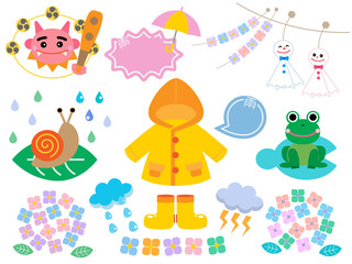 天気■可愛いお天気素材セット
