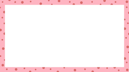 Colorful Photo Frame with Polka Dot Pattern