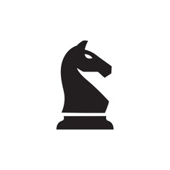 black chess knight