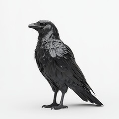 Fototapeta premium Generic Sleek Black Overview Raven Pure Sharp Standing
