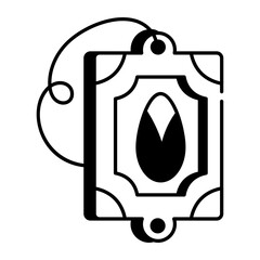Obraz premium A doodle style icon depicting a magic locket 