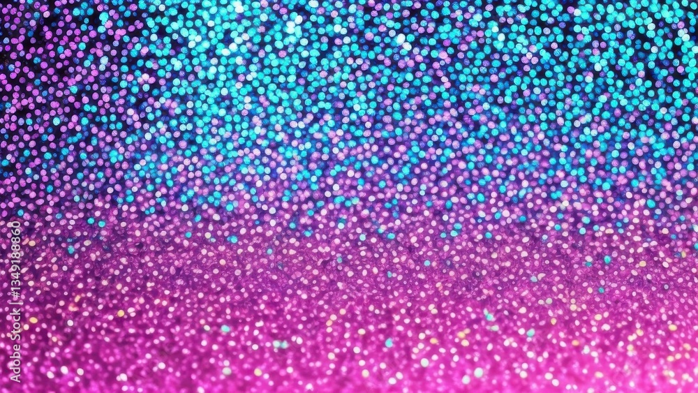 Poster glowing sequin pattern with neon sparkles and grainy texture. purple fabric texture. purple wool tex
