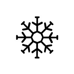 シンプルな雪の結晶のイラスト素材