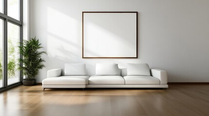 Modern minimalist living room